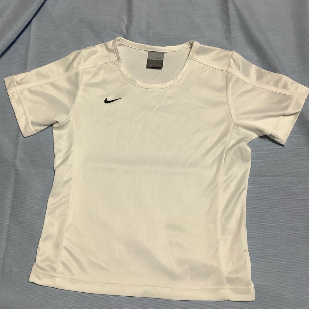 NIKE White Polyester Shirt